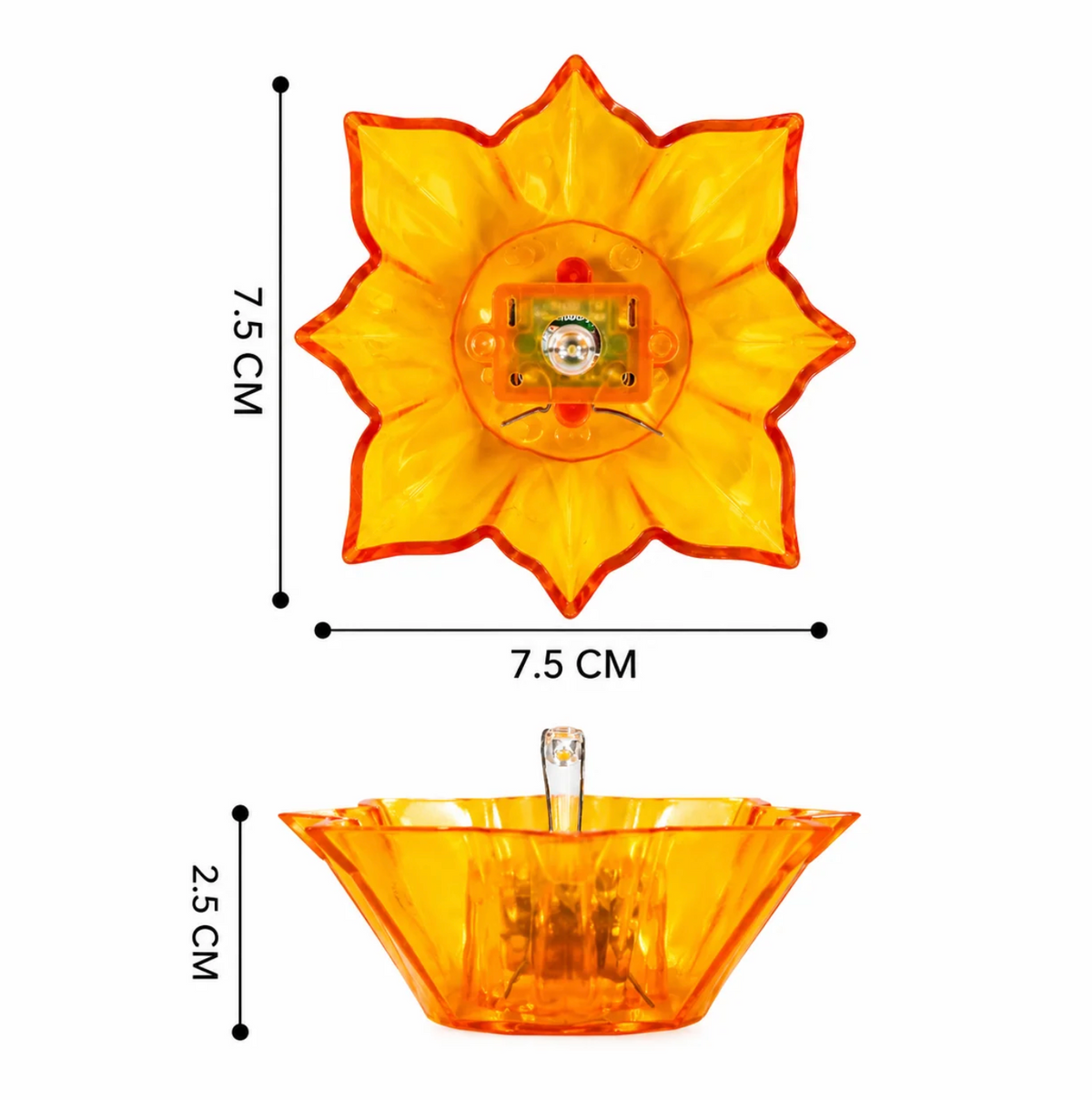 3D Lightning Diya 12 Piece Set (Pack of 12)